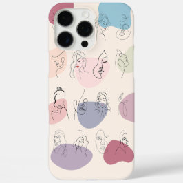 Trendy Abstrakte Frauenline Art iPhone Case