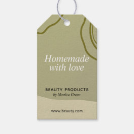 Trendy Abstrakte Minimalistische, hausgemachte Ges Geschenkanhänger
