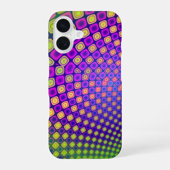 Trendy abstrakte Muster iPhone Gehäuse iPhone 16 Hülle (Rückseite)