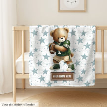 Trendy American Football Teddy Bear Personalisiert