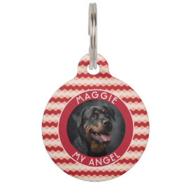 Trendy Animal Lover Gift Chevron Pattern Haustiermarke