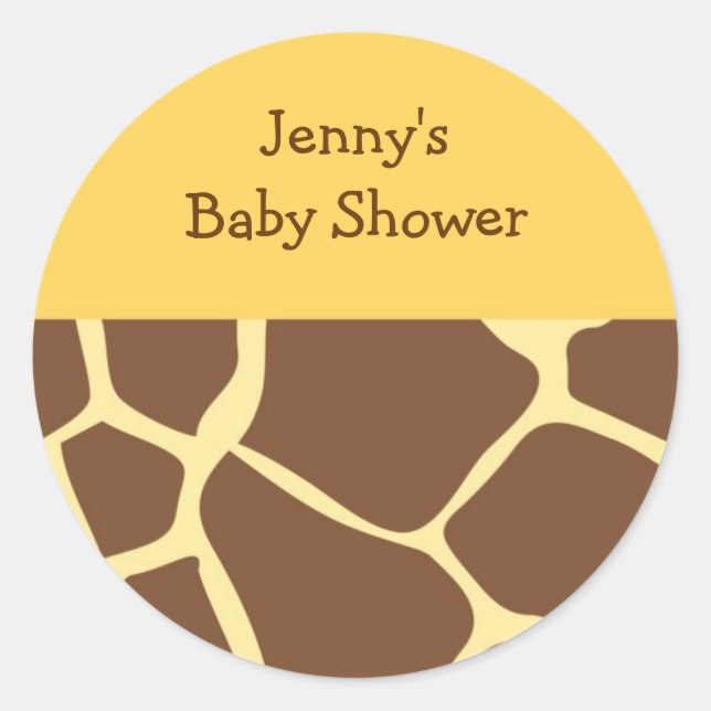 Trendy Animal Print Stickers Umschlag Aufkleber (Vorderseite)