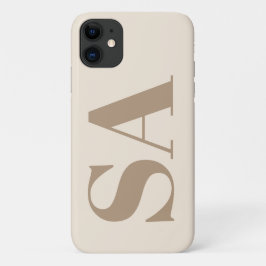 trendy Antique White with Monogram Case-Mate iPhone Hülle