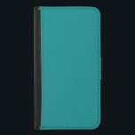 Trendy Aquamarin Blue Green Color, Geldbeutel Hülle Für Das Samsung Galaxy S5<br><div class="desc">Die Aquamarine Vollfarbe ist blau grün</div>