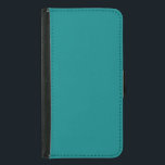 Trendy Aquamarin Blue Green Color, Geldbeutel Hülle Für Das Samsung Galaxy S5<br><div class="desc">Die Aquamarine Vollfarbe ist blau grün</div>