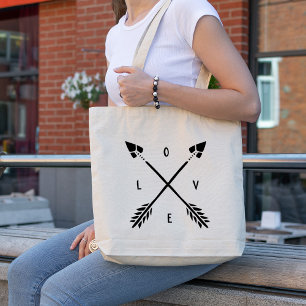 Trendy Arrows-LIEBE Tragetasche