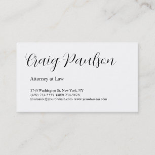 Trendy Attorney at Law Unique Special Visitenkarte