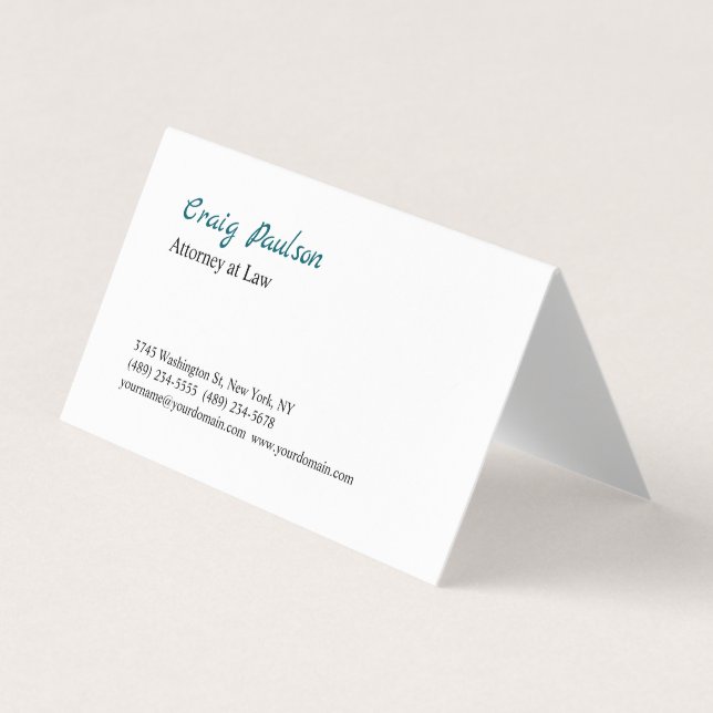 Trendy Attorney at Law Unique Special Visitenkarten (Vorderseite)