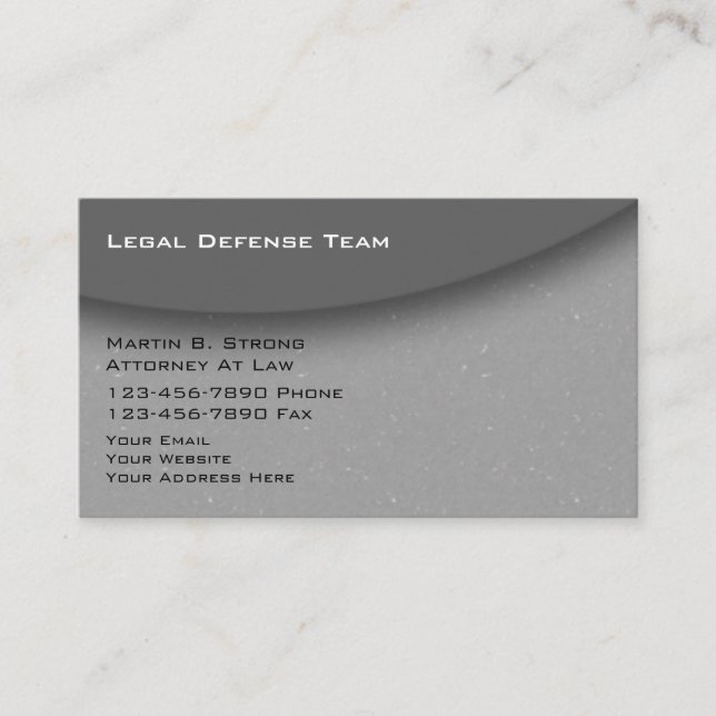 Trendy Attorney Services Business Cards Visitenkarte (Vorderseite)