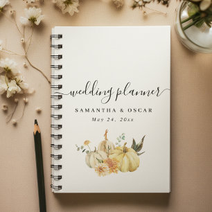 Trendy Autumn Wassercolor Pumpkin & Blume Planer