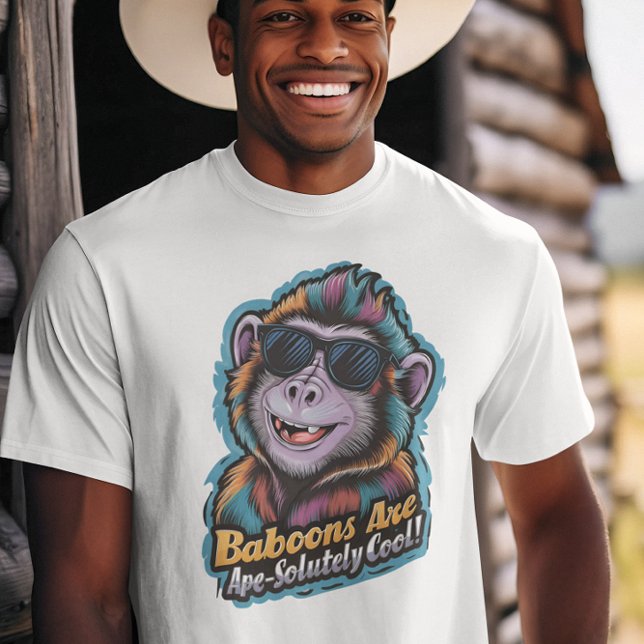 Trendy Baboon: Shades und Swag T-Shirt (Von Creator hochgeladen)