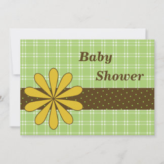 Trendy Baby Showingcard - Junge oder Mädchen Einladung