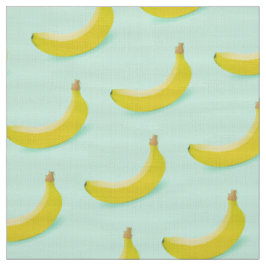 TRENDY BANANAS DESIGN PATTER IN GRÜNEM HINTERGRUND STOFF