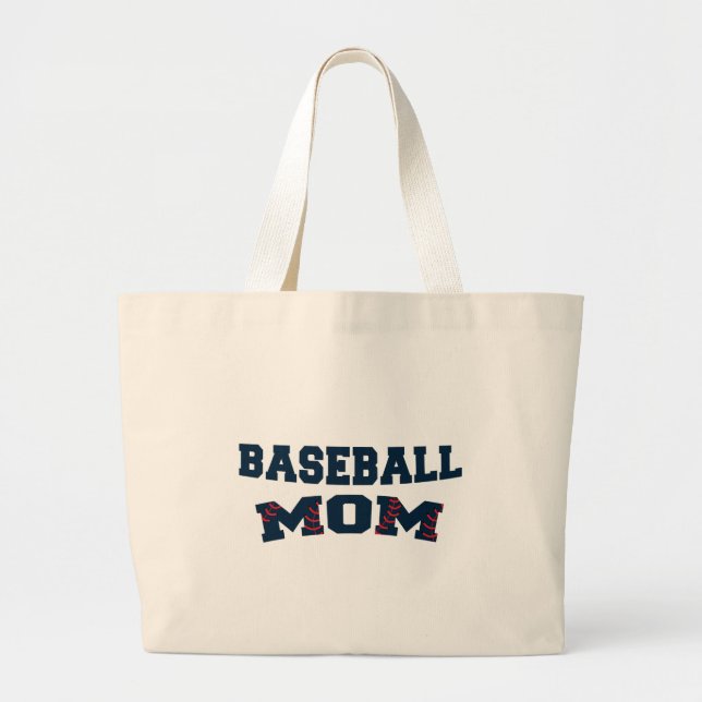 Trendy Baseball Mom Jumbo Stoffbeutel (Vorne)