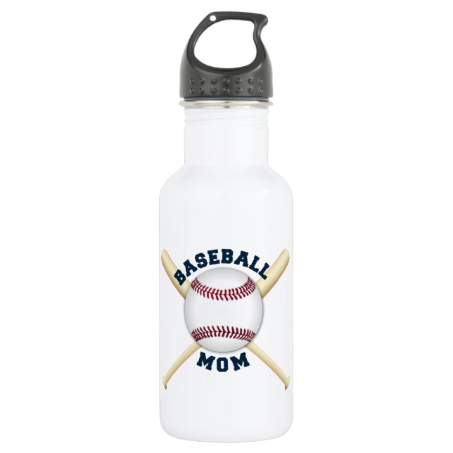 Trendy Baseball Mom Trinkflasche (Vorderseite)