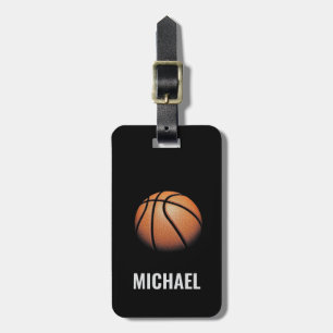 Trendy Basketball Fügen Sie Ihren Namen Personalis Gepäckanhänger