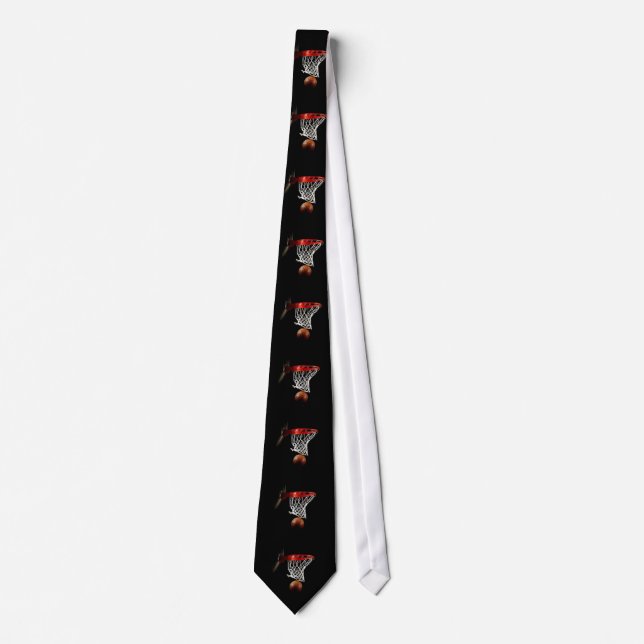Trendy Basketball Krawatte anpassen (Vorderseite)