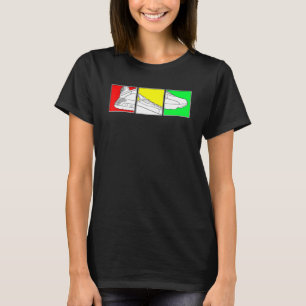 Trendy Basketballschuhe mit Rasta Colors Kurz Sl T-Shirt