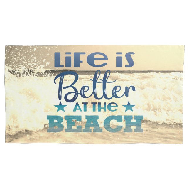 Trendy Beach Theme Kissenbezug (Vorderseite-Links)