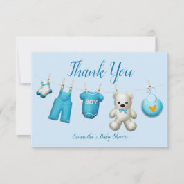 Trendy Beautiful Baby Dusche Danke Karte