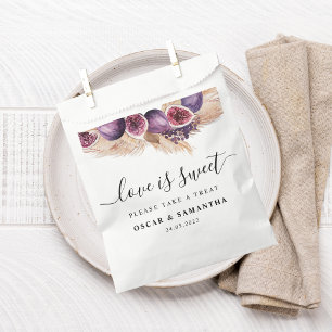 Trendy Beauty Lila Feigen & Pampasgras Geschenktütchen