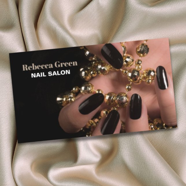 Trendy Beauty Manicurist Nagelnail Salon Visitenkarte (Trendy beauty manicurist nail artist nail salon business card)