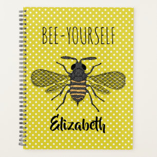 Trendy BEE YOURSELF Yellow Punkt DECOR Planer