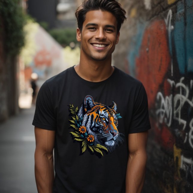 Trendy Bengalisch Tiger Head Design Realistisch Bi T-Shirt (Von Creator hochgeladen)