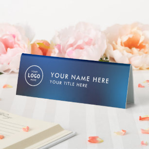 Trendy Beruflich Business Logo Desk Namplate Tischaufsteller