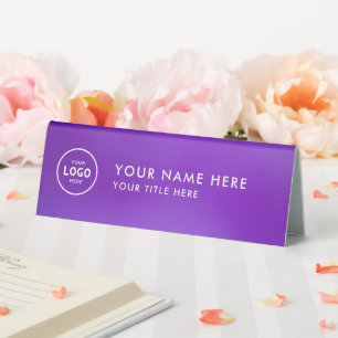 Trendy Beruflich Business Logo Desk Namplate Tischaufsteller
