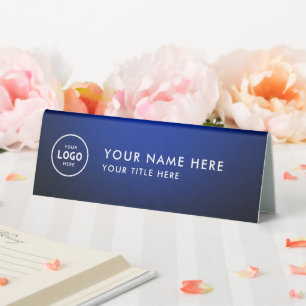 Trendy Beruflich Business Logo Desk Namplate Tischaufsteller