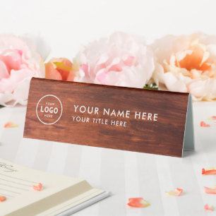 Trendy Beruflich Business Logo Desk Namplate Tischaufsteller