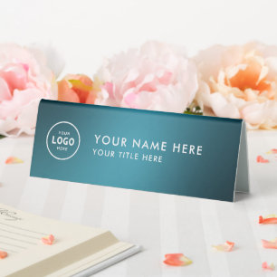 Trendy Beruflich Business Logo Desk Namplate Tischaufsteller
