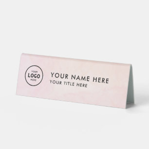 Trendy Beruflich Business Logo Desk Namplate Tischaufsteller