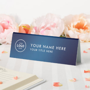Trendy Beruflich Business Logo Desk Namplate Tischaufsteller