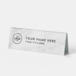 Trendy Beruflich Business Logo Desk Namplate Tischaufsteller
