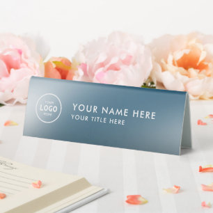 Trendy Beruflich Business Logo Desk Namplate Tischaufsteller