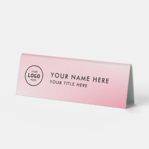 Trendy Beruflich Business Logo Desk Namplate Tischaufsteller