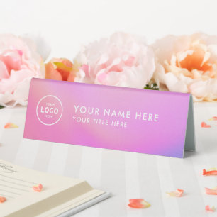 Trendy Beruflich Business Logo Desk Namplate Tischaufsteller
