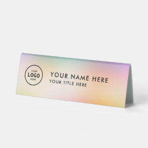 Trendy Beruflich Business Logo Desk Namplate Tischaufsteller