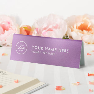 Trendy Beruflich Business Logo Desk Namplate Tischaufsteller