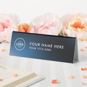 Trendy Beruflich Business Logo Desk Namplate Tischaufsteller