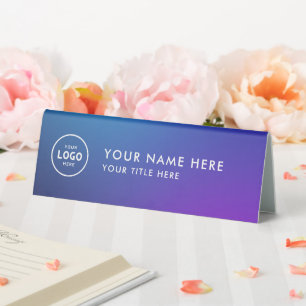 Trendy Beruflich Business Logo Desk Namplate Tischaufsteller