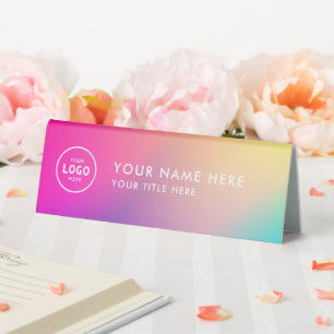 Trendy Beruflich Business Logo Desk Namplate Tischaufsteller