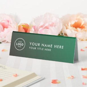 Trendy Beruflich Business Logo Desk Namplate Tischaufsteller