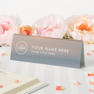 Trendy Beruflich Business Logo Desk Namplate Tischaufsteller