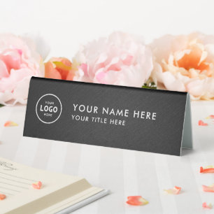 Trendy Beruflich Business Logo Desk Namplate Tischaufsteller