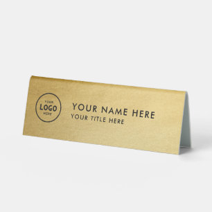 Trendy Beruflich Business Logo Desk Namplate Tischaufsteller