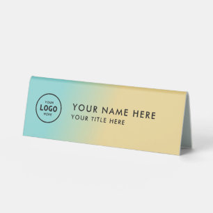 Trendy Beruflich Business Logo Desk Namplate Tischaufsteller