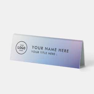 Trendy Beruflich Business Logo Desk Namplate Tischaufsteller